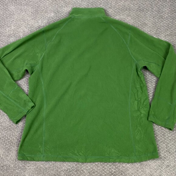 The North Face 1/4 Zip Fleece Pullover Mens XL Green 1/2 Zip TKA 100 Lightweight - Picture 4 of 10